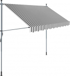SONGMICS Clamp Awning, 300cm, grey-white