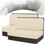 Tedkoo Wohnmobil-Sofabezug, 4-teilige R&uuml;ckenlehnen- und Sitzbez&uuml;ge, Camper-Kissen-Schonbez&uuml;ge f&uuml;r die Wohnmobil-Camper-Autobank, 2 R&uuml;ckenlehnenbez&uuml;ge und 2 Bankbez&uuml;ge(beige)