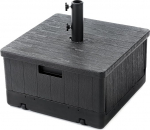 Home Zone Living 120LB 21" ruudukujuline raskeveokite vihmavarju stend koos rullike rataste ja veekotiga terrassile, basseinile, tagahoovile, teisaldatav lauaks v&otilde;i istutajaks, toetatud