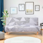 LiveGo Armless Futon Slipcovers, Stretch Folding Diivan Bed Cover koos elastse p&otilde;hjaga, tr&uuml;kitud paigaldatud diivanikate, m&ouml;&ouml;bli kaitsja lemmikloomadele, lastele (Style033)
