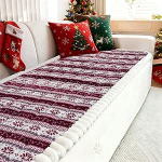 Cekene Diivanikate koertele pestav mittelibisev diivanikate koertele J&otilde;ulud diivanid Slipcover Lemmikloomade s&otilde;bralik kohev diivanikate lemmikloomadele Tume punane 70x150cm