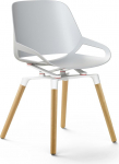 aeris Numo Modern Dining Chair - Elegantne tammepuust jalaga kiiktool - eksklusiivne disaintool - ergonoomiline tool tervisliku selja jaoks