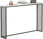 Telefontisch Schmal, Heizk&ouml;rperregal mit Metallrahmen, Konsolentisch aus Holz f&uuml;r Wohnzimmer, Schlafzimmer und Flur, Einfache Montage(Black,150x20x80cm/59x8x31in)