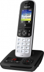 Panasonic KX-TGH7 juhtmeta telefon, must/h&otilde;bedane