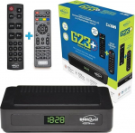 DM-DIGITAL Digiquest G23 HEVC H.265 10bit Full HD FTA vastuv&otilde;tja DVB-T2 DVB-T2 USB HDMI SCART Ethernet LAN RJ-45 T&auml;iendav kaugjuhtimispult Eakad mustast plastikust