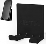 AIRSTIK hoidik igale mobiiltelefonile, tahvelarvutile, pad hoidik, selfie caddy hoidik vannituppa, du&scaron;&scaron;i, klaasile, peeglile, aknale, seinale, universaalselt korduvkasutatav, veekindel, &uuml;hildub iga iPhone'i v&otilde;i iPadiga, valmistatud USAs, mustanahaline