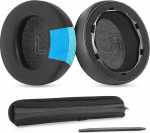 YunYiYi Cooling Gel Ear Pads Asendavad k&otilde;rvapadjad, mis &uuml;hilduvad Anker Soundcore Life Q30 / Q35 Ice Silk kangast k&otilde;rvaklappide k&otilde;rgsurve k&otilde;rgsurve m&uuml;ram&auml;luvahuga (ei sobi Q10, Q20, Q45 jaoks)