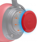 WC k&uuml;lgmised k&otilde;laripaneelid Arctis Nova k&otilde;rvaklappidele Wicked Cushions | Sobib Arctis Nova Pro Wireless/Pro Wired/Nova 7/7X/7P | Punane