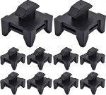 10 tk must kaablihoidja soonitud klambrid kaabliklambrid sobivad Euroopa standardile 4040 alumiiniumprofiilide kaablikomplektide paigaldusblokid 13x7.5mm