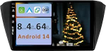 [4GB + 64GB] Android 14 autoraadio VW Skoda Fabia 2015-2021 jaoks - [Integreeritud CarPlay/Android Car/DSP/GPS]-9-tolline IPS 2.5D kaamera + MIC-DAB/roolijuhtimine/peeglilink/Bluetooth 5.0/360