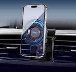 XUKEY auto mobiiltelefoni hoidik BMW-le, 360&deg; p&ouml;&ouml;ratav hoidik ohul&uuml;litile, klambriga kinnitamine, lihtne ja fikseeritud, magnetiline mobiiltelefoni hoidik, Mag-Safe metallplaadiga (BMW 3. seeria 2013-2018)