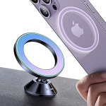 VICSEED mobiiltelefoni hoidja automagnet MagSafe autokinnitusele [20 XN55 tugevaim magnet], t&auml;ismetall ja 360&deg; p&ouml;&ouml;ramine magnetiline autokinnitus kleepuv [tugevaim 3M liim] iPhone 16 15 14 13 12 jaoks