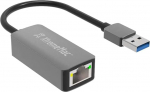 XtremeMac USB-A Ethernet LAN adapter, RJ45, Plug & Play, v&otilde;rguadapter 10/100/1000 Mbps, &uuml;hildub mis tahes USB-A seadmega, kvaliteetne alumiiniumist korpus - Space Grey