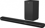 GRUNDIG DSB 3000 Dolby Atmos Soundbar koos subwooferiga, 3.1.2 kanaliga Dolby Atmos, 580 W maksimaalne muusikav&otilde;imsus, Bluetooth V5.3, HDMI (eARC), optiline sisend, Aux In, USB, mustas toonis.