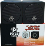 Torque Box Debt Cube Pyle PCB3BK Black 100 Watt RMS on 200 Watt Max 9,00 cm Square Indoor, PC, Tablet, MP3, Dolby Digital Surround TV v&otilde;i satelliits&uuml;steemi koduteatri v&otilde;i kontoris, auto,