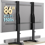 HT10B-001 Universaalne suur telerialus, mille k&otilde;rgus on reguleeritav 24 kuni 86-tollise teleri jaoks Max. 60 kg VESA 800 x 600 mm