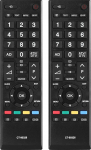 2 komplekti CT-90326 asenduspult, mis &uuml;hildub Toshiba Smart TV-ga