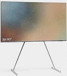 Pjedestaal Viva TV-jalamu 32 kuni 70 tollile, kvaliteetne TV-jalamu kaasaegses disainis, vastupidav terasest TV-jalamu, stiilne TV-jalamu kaldjala ja &uuml;mara jalaga (kroom)