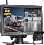 Traadita tagurduskaamera, 7-tolline HD monitor, IP68 veekindel, BSD &ouml;&ouml;vaatluskaamera, kaamera telkimiseks, auto, haagissuvila, veoauto, haagis, T5, 12V-36V