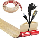 Kaablikanal isekleepuv, kaablisild p&otilde;randale, 5 cm x 300 cm, paindlik PVC lame kaablikate, p&otilde;randakaabli kaitse, kaablikanal k&otilde;igile toitejuhtmetele, kodu, kontorid, hotellid, laod jne, lihtne kasutada.