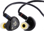 LINSOUL TANGZU Wan'er S.G II In-Ear Monitor, HiFi juhtmega k&otilde;rvaklapid, 10 mm d&uuml;naamilise juhiga PET-membraaniga m&auml;nguk&otilde;rvaklapid 2-poolse eemaldatava OFC-kaabliga (must, 4,4 mm)