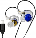 ND Planet IEM k&otilde;rvaklapid, 12mm Dual Magnetic Driver, HiFi Gaming k&otilde;rvaklapid koos eemaldatava 2-poldilise kaabliga, m&uuml;raisolatsiooniga k&otilde;rvamonitorid muusikutele, audiofiilidele