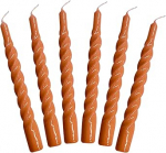 Candles with a Twist&reg; Taper Candles, Twisted, Made in Italy, 25 v&auml;rvi saadaval, lakitud lauak&uuml;&uuml;nlad, spiraalk&uuml;&uuml;nlad, pikk p&otilde;lemisaeg 5 tundi, k&uuml;&uuml;nladekoratsioon, 6 tk, 2,2 x 21 cm