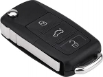 Key Fob 3 nupuga kaugjuhtimispuldi v&otilde;tmefoobi 1k0959753G 433MHz ID48 Chip auto kaugjuhtimispuldi asendamine Caddy 2004 kuni 2011 jaoks