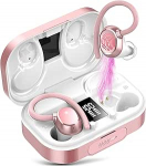 Bluetooth Kopfh&ouml;rer Sport, Kopfh&ouml;rer Kabellos Bluetooth 5.3 mit HD Mic, In Ear Kopfh&ouml;rer mit 4 ENC Klarer Mic, 72 Std Kabellose Kopfh&ouml;rer mit Tiefer Bass, IPX7 Wasserdicht Ohrh&ouml;rer mit Ohrhaken