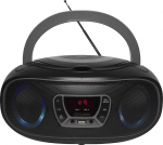 Denver TCL-212 Bluetooth Boombox - CD-m&auml;ngija &uuml;lelaadimisega, USB MP3-m&auml;ngimine, FM-raadio ja AUX - kaasaskantav akutoitega ja LED-valgusega