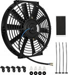 JFG RACING mootorratta jahutusventilaator 12V 80W mootorratta mootori jahutusventilaator &otilde;lijahuti vesijahuti ventilaator motokrossi ATV UTV Quad Go-Kart Pit Dirt Bike jaoks