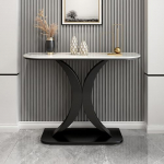 Console Sofa Table, Modern Console Table, Small Sofa Table, Coffee Table Behind the Sofa, Sturdy Frame and Easy Assembly, Narrow Entrance Table for Sofa, Foyer, Hallway, Living Room