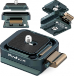 MINIFOCUS Kiirlahendusplaadi komplekt, kaamera statiivikinnitus Arca Swiss 1/4" kruviga, kiire kokkupanek 1/4" kuni 3/8" kardaanliuguritega, statiiviadapter Sony/Nikon/DJI/Fuji jaoks