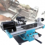 Mikro-Metall-Drehmasin, 7000 U/min, 400 W, Hochpr&auml;zisions-Fr&auml;smaschine, Sieben-Gang-Steuerung, Doppellager, Arbeitsl&auml;nge 13 cm, Durchmesser 5 cm f&uuml;r pr&auml;zise Teilebearbeitung