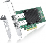 ipolex 10Gb Netzwerkkarte, 2X SFP+ Port, 10GbE NIC im Vergleich zum Intel x710-DA2, toetab Windows Server/Windows/Linux/VMware (toetab Mac OS Nicht, Bypass-Modus)