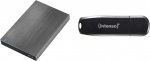 Intenso 6028660 Memory Board V&auml;line k&otilde;vaketas 1TB (6,4 cm (2,5 tolli) 5400 rpm 8 MB vahem&auml;lu USB 3.0 Antratsiit & Speed Line 32 GB Memory Stick USB 3.0 Must