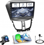 Hikity 2+64GB Android 15 autoraadio Peugeot 207 2006-2015 raadio traadita Carplay Android auto, 9-tolline IPS puuteekraaniga raadio koos tagurduskaamera, Bluetooth, Navi, WiFi, DSP, EQ, peeglilinkiga
