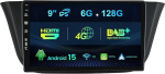 Sisseehitatud DAB+/4G HDMI 6G+128G Double DIN Android 15 autoraadio Fiat Iveco Daily VI (2014-2021) jaoks Kaamera + mikrofon koos WiFi/Carplay/DSP/RDS 9-tollise IPS-ga