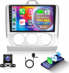 6G + 128G 8 Core Wireless Carplay Android autoraadio Ford Focus Mk2 Mk3 Exi MT 2 3 2004-2011 9-tolline autoraadio Android auto GPS navigatsiooniga WiFi peeglilink Bluetooth FM/RDS/EQ DSP/SWC tagumine vaade