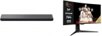 Komplekt TCL S45HE 2.0 kanaliga Pro Soundbar, 100 W, Bassiv&otilde;imendus, Dolby Atmos, DTS Virtual:X, TV Ready, Bluetooth 5.2, HDMI eArc, USB + TCL 34R83Q, MiniLED monitor 1100 tsooniga ja WQHD