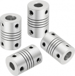 hankekaart Flexible Kupplungen, 6,35 mm kuni 8 mm, Gelenkverbinder aus Aluminiumlegierung, flexible Wellenkupplungen, Motorkupplung f&uuml;r 3D-Drucker, CNC-Maschine, Motorf&uuml;hrung, DIY-Encoder D16 x L 23