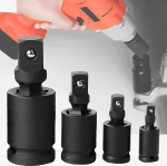 JIAMIAN 4-osaline Power Ball Joint, Universal Joint Set, 360&deg; p&ouml;&ouml;rlev, elektriline pneumaatiline muhv, k&otilde;rgs&uuml;sinikterasest, 3/4 3/8 1/4 1/2 tolli UK kuulpea, l&ouml;&ouml;kv&otilde;lliliigendiga liigend