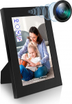 Nisanmoon Photo Frame Mini Camera HD 1080P Small Picture Frame Camera Supports Motion Detetction and Loop Recording, Photo Frame Video Camera for Home and Office Decoration, Black