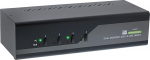 InLine 63654I KVM lauaarvuti l&uuml;liti, 4-kohaline, kahe monitoriga DisplayPort 1.2, 4K, USB 3.0, audio
