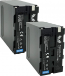 2 x SK aku Sony NP-F990 | 10400 mAh - aku NP-F550 NP-F730 NP-F750 NP-F960 NP-F970 NP-F980 // V&auml;lklambid videovalgustid v&auml;lkmonitorid
