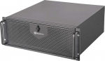 Silverstone Technology RM42-502, 4U Rackmount serverikapp, 240mm AIO, USB Type-C, Kensington Lock, SST-RM42-502B