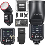 Godox V100N v&auml;lk V100-N &uuml;mmarguse pea puuteekraaniga v&auml;lk, 100Ws globaalse s&auml;riajaga v&auml;lk s&uuml;nkroniseerimine 1/80000, 1/8000 HSS, sisseehitatud liitiumaku, 10-tasemeline LED-modelleerimislamp, Nikon kaamerale