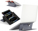 MOFT MOVAS s&uuml;learvuti statiiv, kokkupandav mittekleepuv s&uuml;learvuti statiiv 2 reguleeritava nurgaga, vegannahast kaasaskantav s&uuml;learvuti statiiv, mis &uuml;hildub MacBook 11,6 - 16-tollise ja tahvelarvutiga, toahall