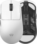 Machenike L7 Mix Gaming Mouse Wireless, 26000DPI 1000Hz PAW3395 traadita m&auml;nguhiir, 6 programmeeritavat nuppu, traadita hiir, 53 g, kerge, 120Hour for Computer/Mac/Laptop (valge)