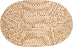 Abaodam rutschfeste Platzmatten Oval 30X45cm aus Geflochtenem Maisstroh Hitzebest&auml;ndig f&uuml;r K&uuml;che und Esszimmer Dekorative Tischsets